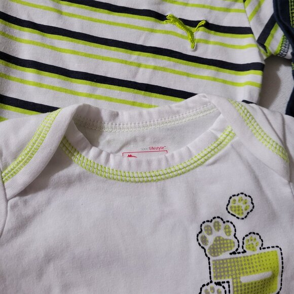 Puma Sport Lifestyle NWOT set 3 Bodysuits size 6-9 months. Located A21 - Picture 2 of 3